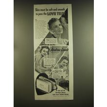 1939 Lux Soap Advertisement - Andrea Leeds - Skin must be soft and smooth
