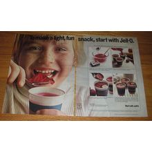 1974 Jell-O Gelatin Ad - To make a light, fun snack, start with Jell-O