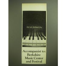 1974 Baldwin Piano Ad - Accompanist to: Berkshire Music Center and Festival