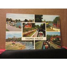 multiview, THAMES VALLEY used postcard 1974 pm #