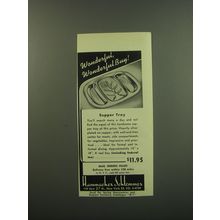 1949 Hammacher Schlemmer Supper Tray Ad - Wonderful, Wonderful Buy