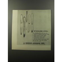 1956 Georg Jensen Flatware Ad - Stainless Steel