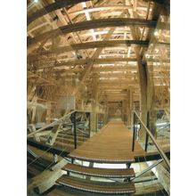 Neue Staatsgalerie Stuttgart German Construction Roof Timbers Postcard