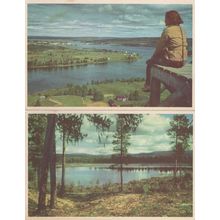 Daredevil Finland Lady in Suomi 2x Postcard s