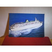 M.V. SAINT KILLIAN, IRISH Ferries unused postcard Rosslare to Cherbourg =