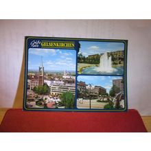 multiview, GELSENKIRCHEN, GERMANY used postcard 1992 pm =