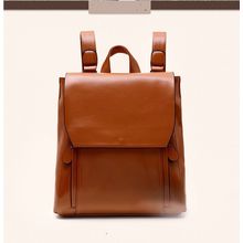 Ladies Anti-Theft Shoulder Backpack Brown