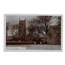 All Saints Church, Merton, Devon, RP Postcard.