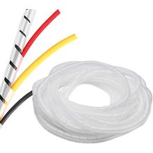 Spiral Cable Wrap - 45 Ft 5/16" Spiral Wire Wrap Cord Covers Bundle Sleeve Hose