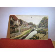 CHETTISCOMBE, TIVERTON, DEVON used vintage postcard by F. Frith 1942 pm =