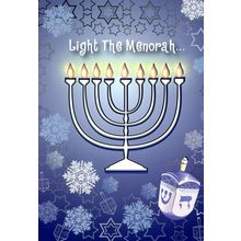 Light The Menorah - Hanukah Greeting Card - 21805