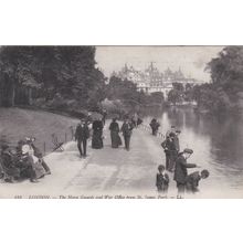 ED 500 -LONDON-HORSE GUARDS AND WAR OFFICE FROM ST JAMES PARK. LL PUBLISHED