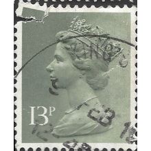 GB, Queen Elizabeth Machin, grey 1979, 13p