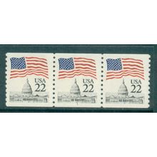 2115a 22c U.S. Flag Fine MNH PNC 1/3 V0755