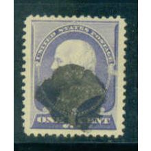 Used 212 1c Benjamin Franklin Very Fine M01497
