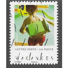 FRA 2019 (LETTRE VERTE) (S/A) ' VACANCES- BOY SWIMMING' FINE USED (EBID77-917)