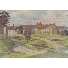 Hutton Le Hole Evening Light Painting Postcard