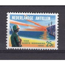 Netherlands Antilles serie 1v year 1965 300th Ann Dutch Marine Corps MNH