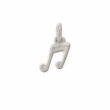 Sterling Silver Musical Notes Charm Pendant.