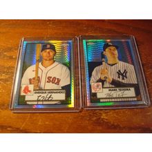 2021 Topps Chrome, 1952 Style, 2-Cards, Refractors, TEIXEIRA/HERNANDEZ