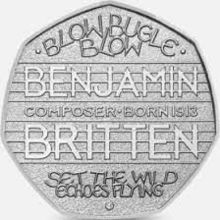2013 Benjamin Britten 50p circulated