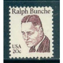1860 20c Ralph Bunche Fine MNH Dry Gum MA0813