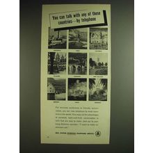 1948 Bell System Overseas Telephone Service Ad - You can talk with any of these