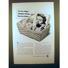 1948 Bell Telephone Ad - Bigger Package Than Before!