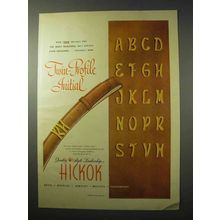 1950 Hickok Twin-Profile Initial Belt Ad