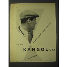 1958 Kangol Cap Ad - Kangosil treated - water repellent