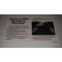1973 Xerox 7000 Copier Ad - Incredible Shrinking