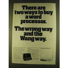 1980 Wang Word Processing Equipment Ad - Ways to Buy