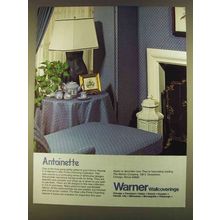 1980 Warner Wallcoverings Ad - Antoinette
