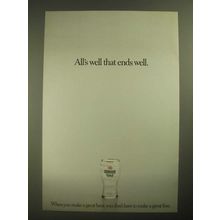 1987 Heineken Beer Ad - All's Well That Ends Well