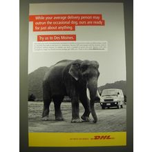 2004 DHL Express Ad - While your average delivery person may outrun
