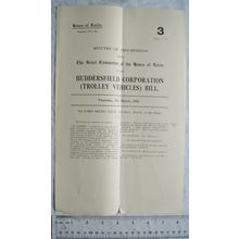 1936 Minutes Select Committee Huddersfield Corporation Trolley Vehicles Bill 3