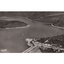 Der Seehof Restaurant Luitbild Der Rurtalsperre German RPC Postcard