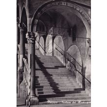 Ferrara Sealone Del Municipio Town Hall Staircase Italy RPC Postcard