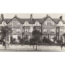 Mount Royal Hotel Rhos on Sea Unconvinced Customer 1971 Welsh Postcard