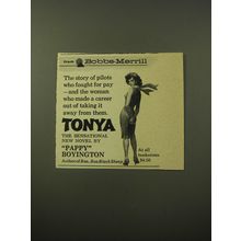 1960 Bobbs-Merrill Book Advertisement - Tonya by Pappy Boyington
