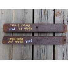 1946 - 68 Dodge Power Wagon Flat Fender Braces Pair 47 48 49 50 51 52 53 54 55 +
