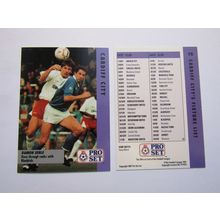 75. Cardiff City - D Serle - Pro Set 1990/91 Football Fixture List Card (ef1)