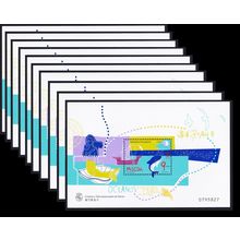 Macao Macau Dolphins Fish Mermaid Birds Year of the Ocean 10 MSs WHOLESALE