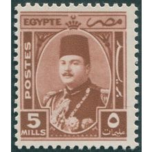 Egypt 1946 5m red-brown SG295 unused