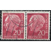 1954 Michel 185 - #2 fine used (o) - pair
