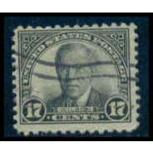 Used 697 17c Woodrow Wilson Just Clears M09603