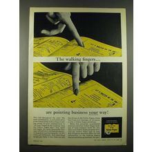 1962 Yellow Pages Ad - The Walking Fingers are Pointing Business