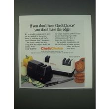 1989 Chef's Choice Ad - Diamond Hone Sharpeners Model 300 and Model 110