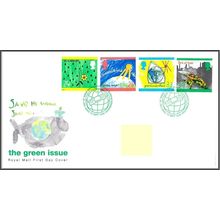 1992 GB FDC - The Green Issue - Typed Address