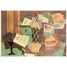 Pablo Picasso Rum & Glass Bottle Painting Postcard